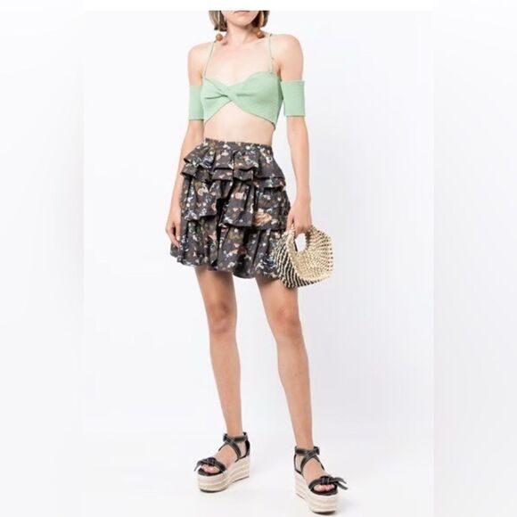 Ulla Johnson Dresses & Skirts - Ulla Johnson Alyssa floral-print ruffled tiered bohemian skirt 4